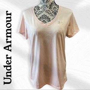 Under Armour Pale Pink Vneck Top